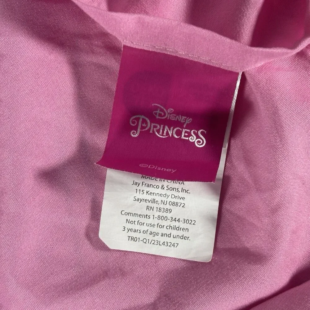 Disney Princess Pillowcase Cinderella Belle Snow White Pink Gingham Standard